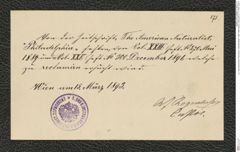 k.k. naturhistorisches Hofmuseum, Intendanzakten 1885-1896 (Hauer), Aktenzahl Z.171/1893, Seite 3
